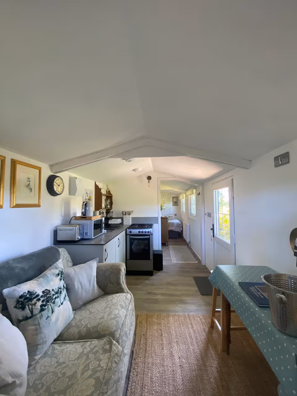 Treetops living area at Beara Farm
